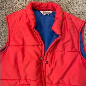 vintage red vest